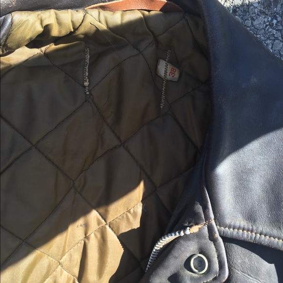 HP🇺🇸 60s Vintage Leathercraft bomber avatar moto - Picture 7 of 8